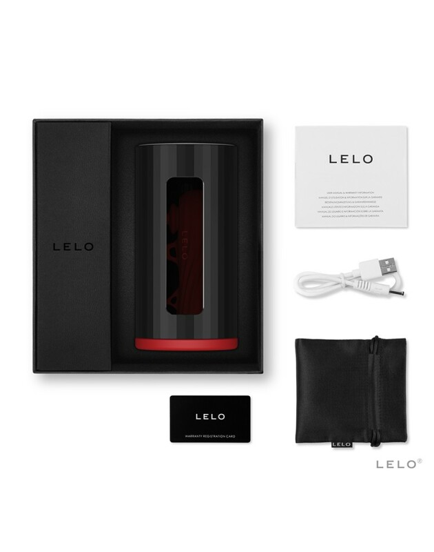 Мастурбатор смарт LELO F1S V2, з вібрацією і пульсацією, чорно-червоний - Изображение 7