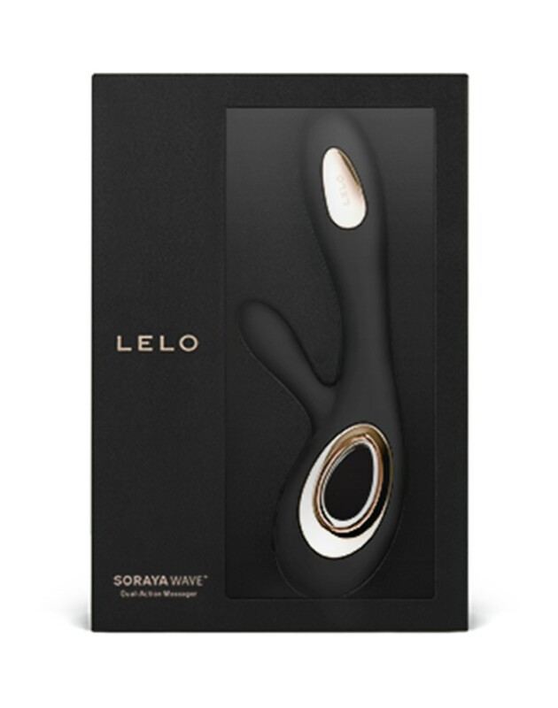 Вібратор-кролик Lelo Soraya Wave подвійної дії, чорного кольору, 21.8 см х 4.6 см - Изображение 2