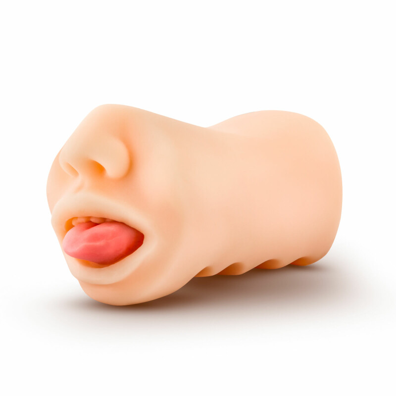 Мастурбатор-ротик реалістичний Oral Anne, бежевого кольору, 12 см х 5 см