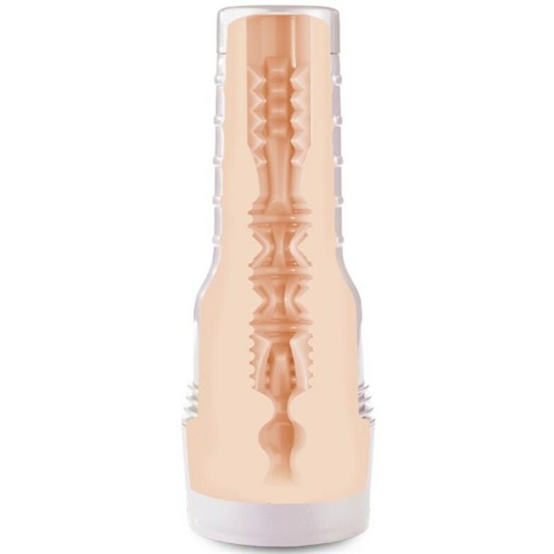 Мастурбатор вагіна в колбі Fleshlight Елла Хьюз реалістичний з кібершкіри, бежевий, 25 см - Изображение 3