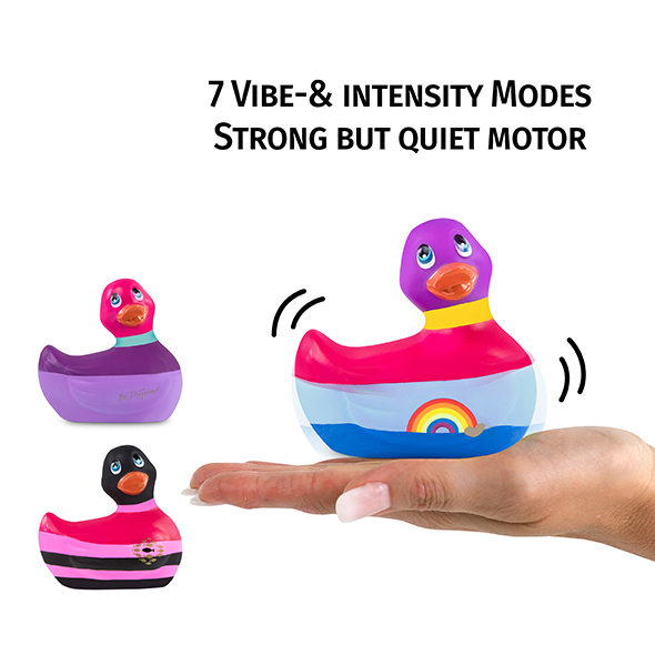 Каченя вібратор I Rub My Duckie різнобарвна, з веселкою - Зображення 5