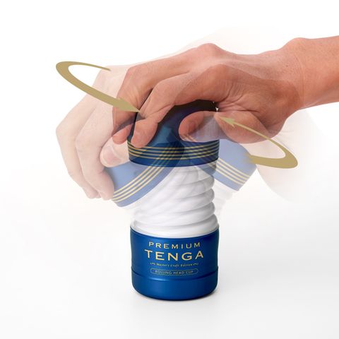 Мастурбатор хай-тек з гнучким корпусом Tenga, синій, 15 х 6 см - Зображення 2