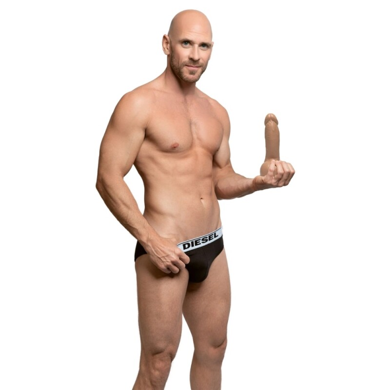 Фалоімітатор реалістичний Johnny Sins Fleshlight Guys, силіконовий, бежевий, 24.8 х 4.8 см - Изображение 6
