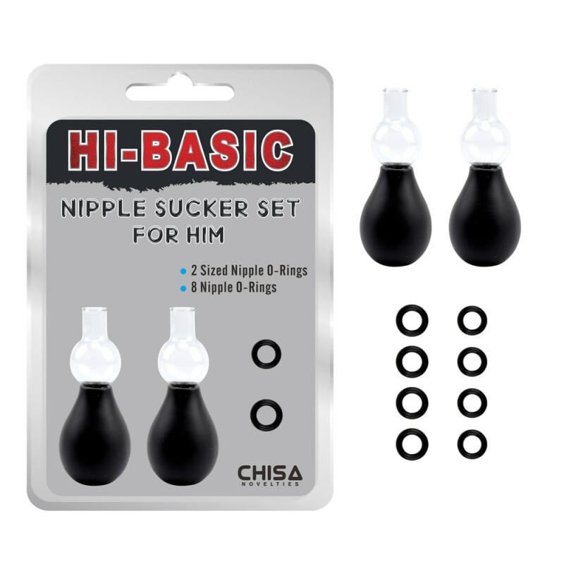 Вакуумні помпи для сосків Chisa Hi-Basic, чорні, 2 шт, 6.5 х 0.8 см
