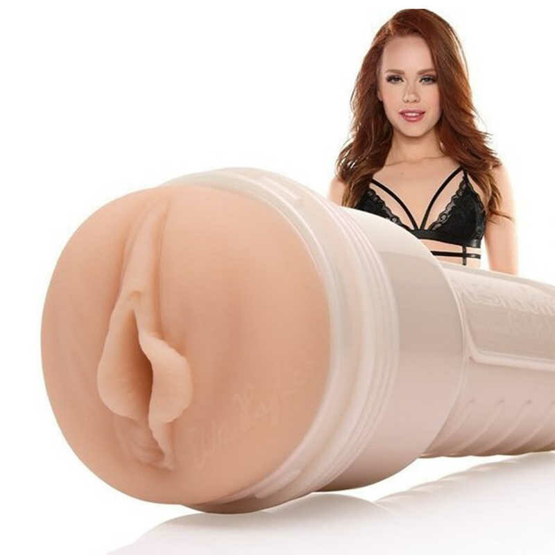 Мастурбатор вагіна в колбі Fleshlight Елла Хьюз реалістичний з кібершкіри, бежевий, 25 см - Изображение 1