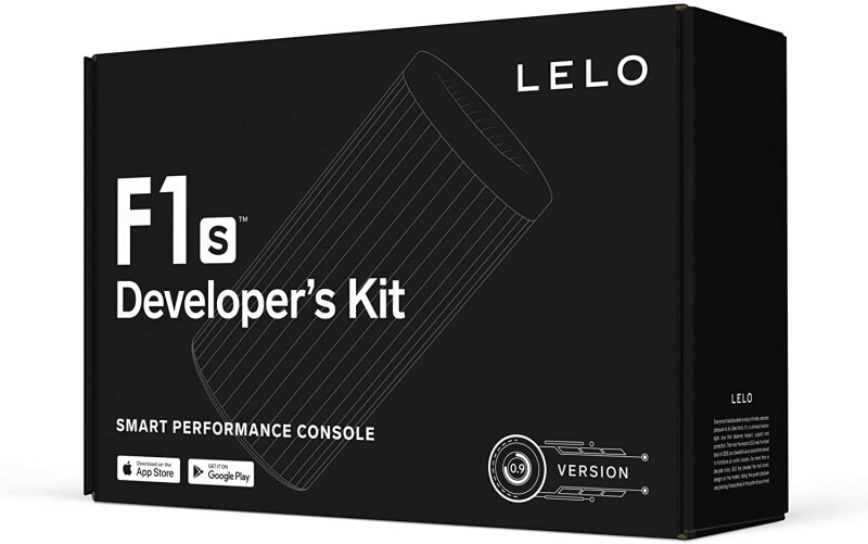 Набір мастурбатор, рукавички, очищувач Lelo F1S Developer's Kit Red з вібрацією і пульсацією, чорно-червоний - Изображение 3
