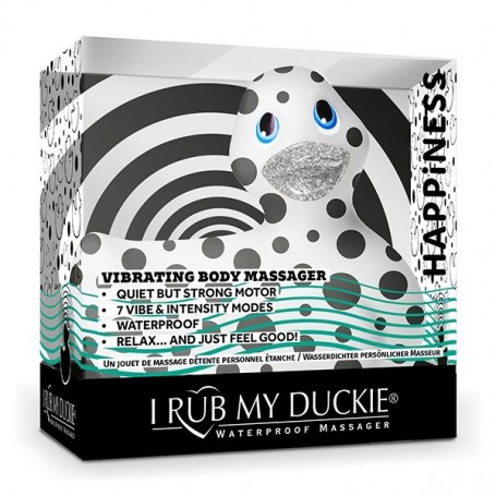 Каченя вібратор I Rub My Duckie біла в чорний горох - Зображення 1