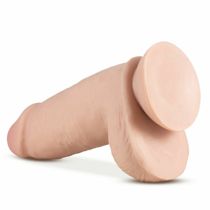 Фалоімітатор гігантський Blush Au Naturel реалістичний, кібершкііра, 25.4 х 7.6 см - Изображение 3