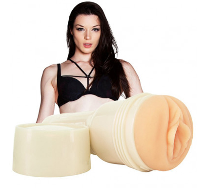 Мастурбатор вагіна в колбі Fleshlight Stoya реалістичний з кібершкіри, бежевий, 23 см - Зображення 6