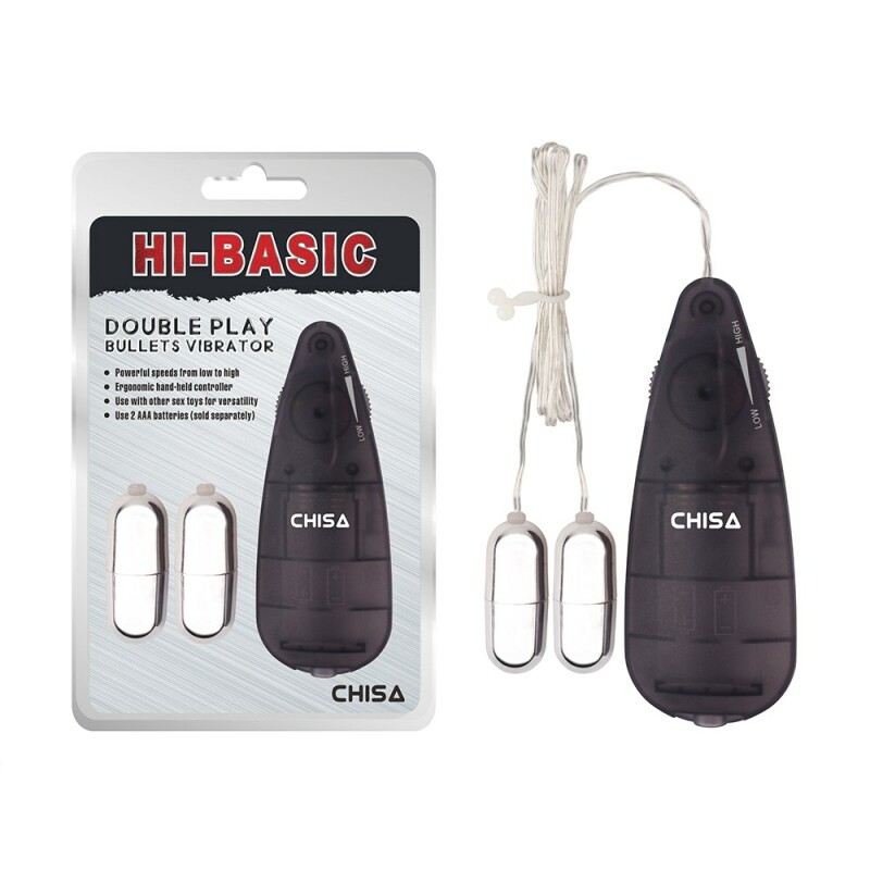 Віброкулі з пультом Chisa Hi-Basic, сріблясті, 4.5 х 1.5 см