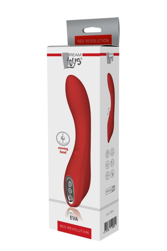Вібратор Dream Toys Red Revolution червоний, 21 х 3.4 см - Зображення 1