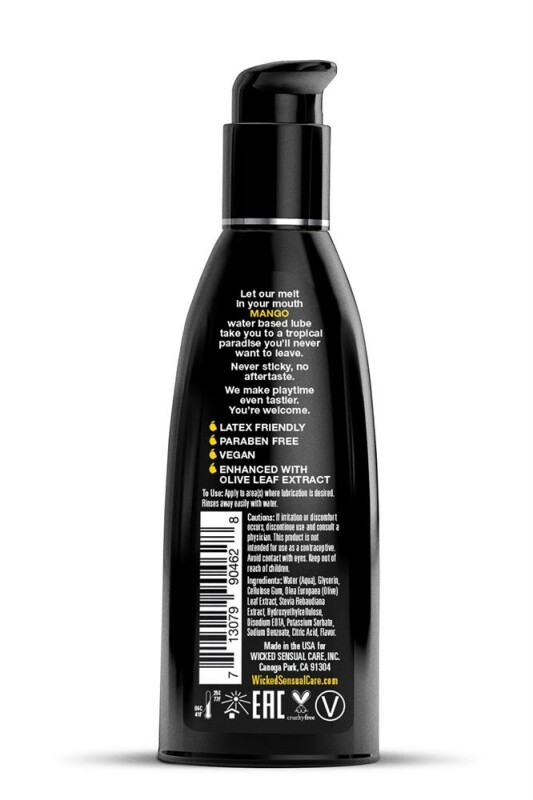 Їстівний лубрикант Wicked Sensual Care зі смаком манго, на водній основі, 60 мл - Изображение 1