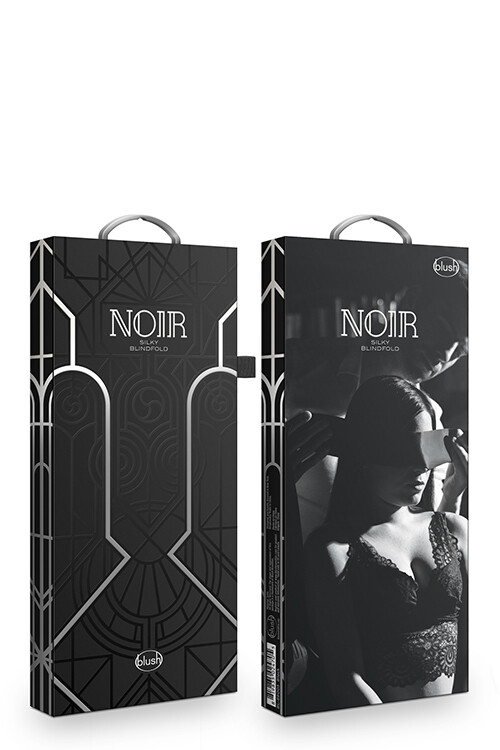 Стрічка на очі Noir шовковиста, чорна, 137 см х 7.6 см - Зображення 1