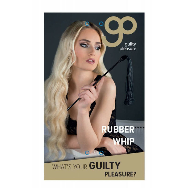 Флогер силіконовий Guilty Pleasure, чорний, 50 см