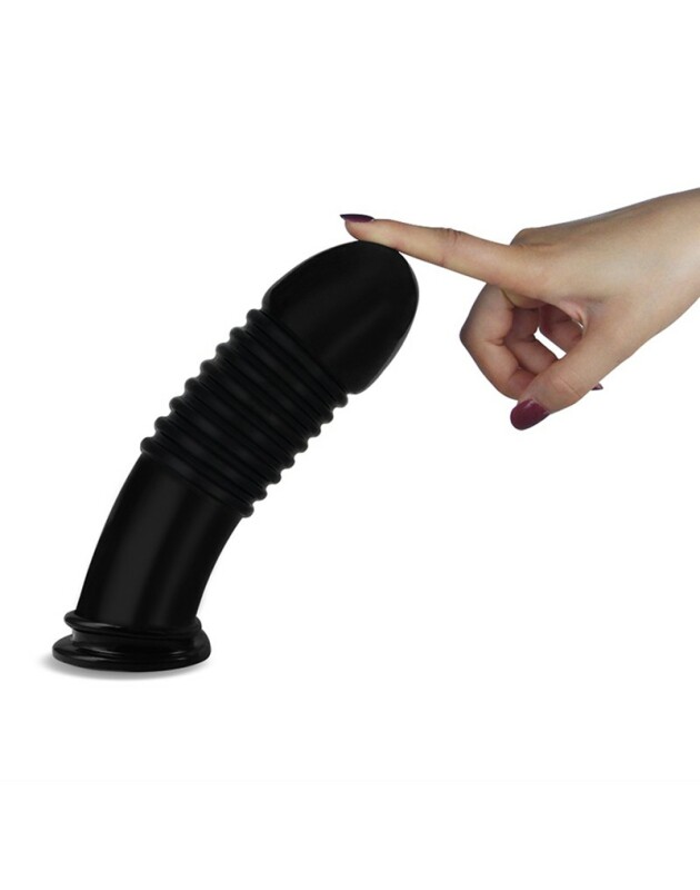 Анальний фаломітатор гігантський Lovetoy чорний, 22.5 х 5.7 см - Изображение 2