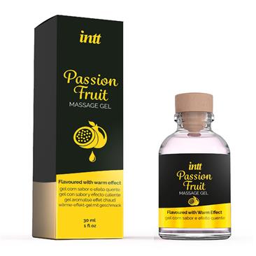 Масажний гель Intt Passion Fruit, 30 мл, розігріваючий, зі смаком та ароматом маракуї