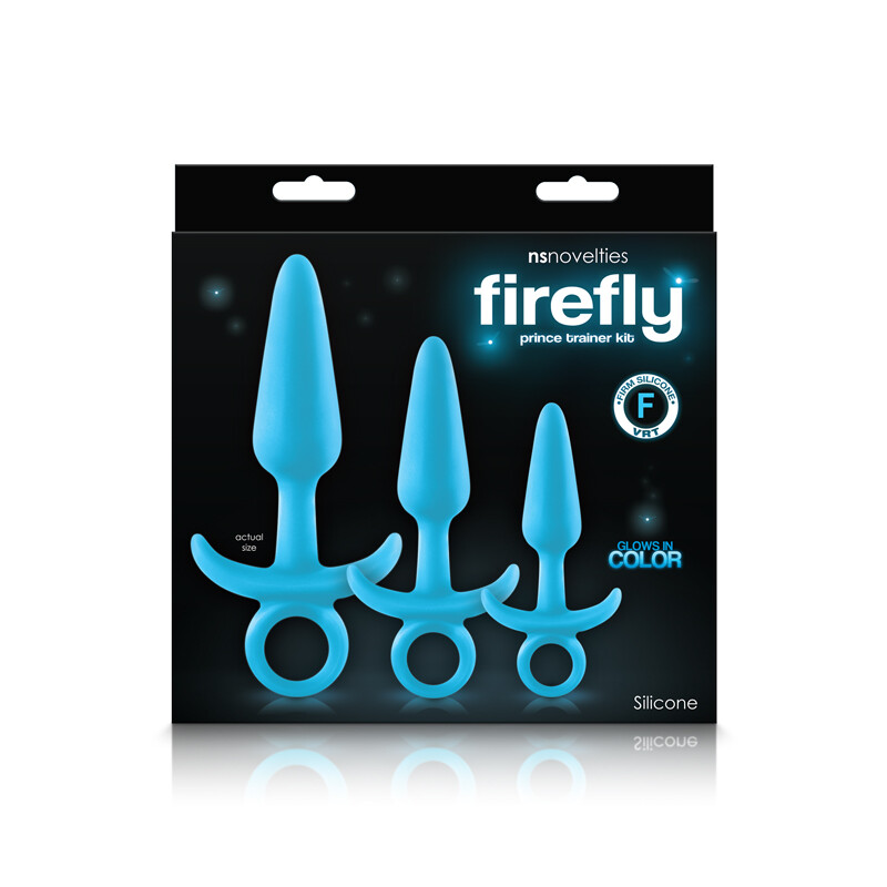 Набір анальних пробок Firefly Prince, блакитні, S/M/L - Изображение 1