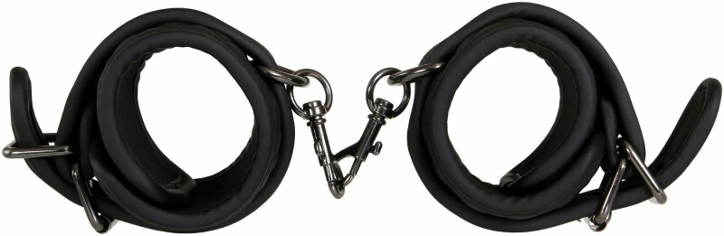 Наручники зі шкірозамінника Adam &amp; Eve's Fetish, чорні - Изображение 3