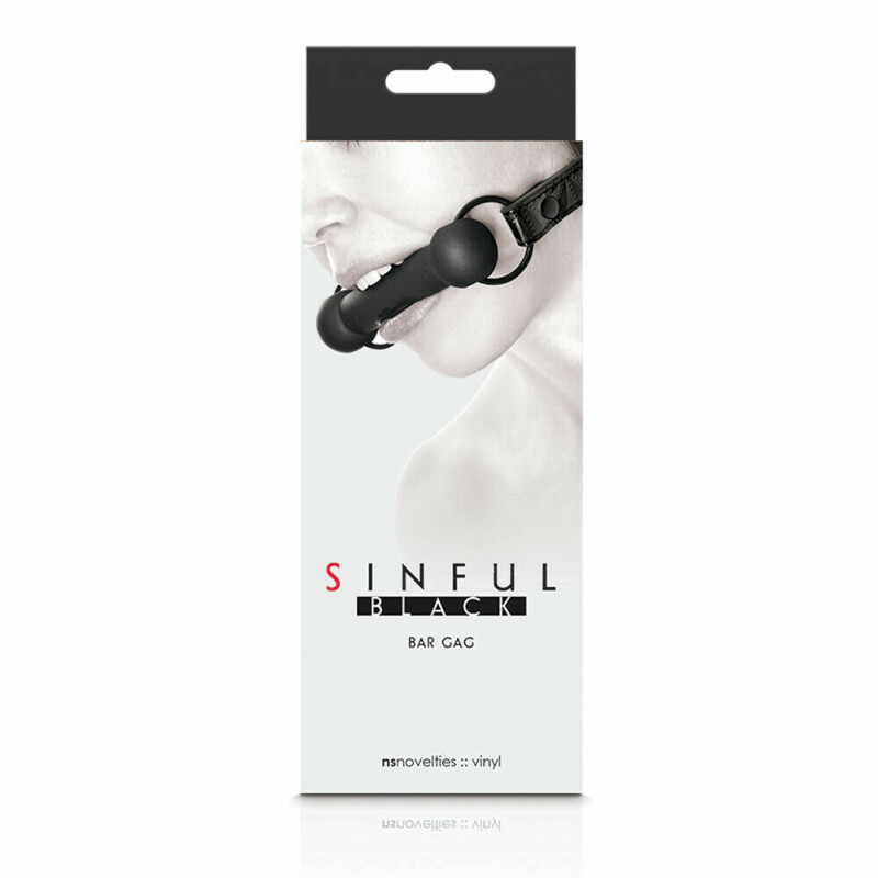Кляп-вуздечка Sinful Bar Gag з силікону, чорний - Изображение 5