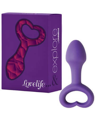 Анальна пробка LoveLife фіолетова, розмір S, 8.8 см х 2.7 см - Изображение 2