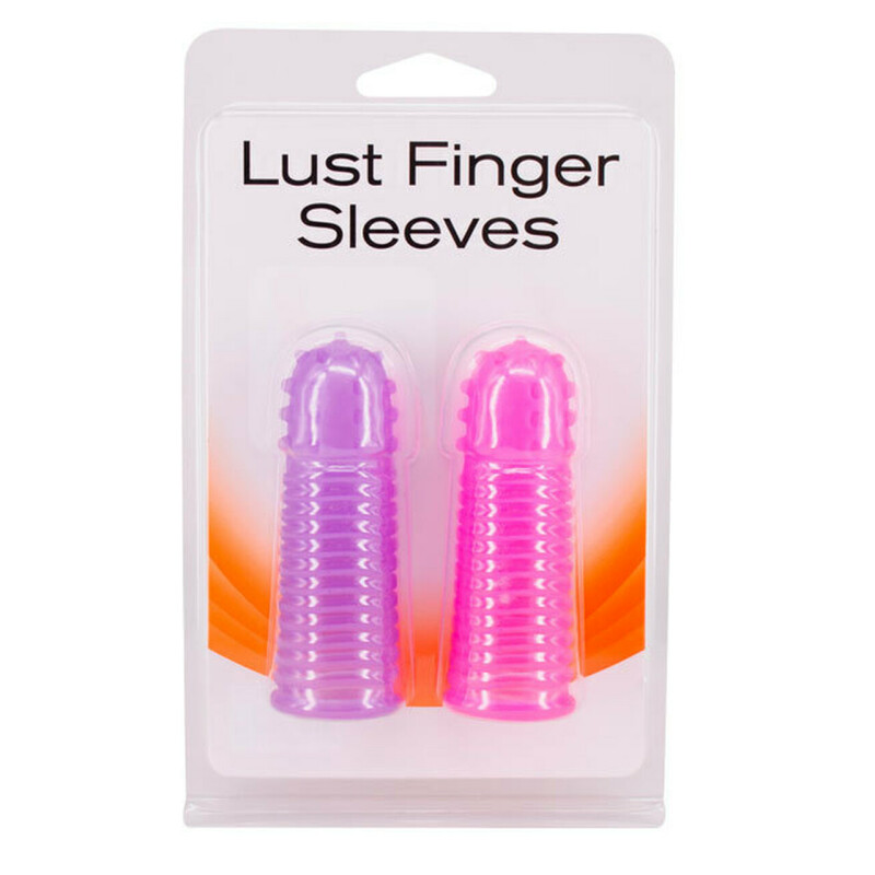 Набір насадок на палець Seven Creations Lust Finger Sleeves рожева та фіолетова, 2 шт - Зображення 1