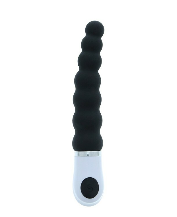 Анальний ланцюжок Dream Toys Essentials P-Spot Caterpillar з вібрацією, чорний, 15 х 2.5 см