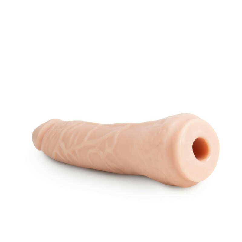 Насадка на страпон, реалістична, PVX, Blush Novelties, бежева, 18 см х 3.5 см - Зображення 2