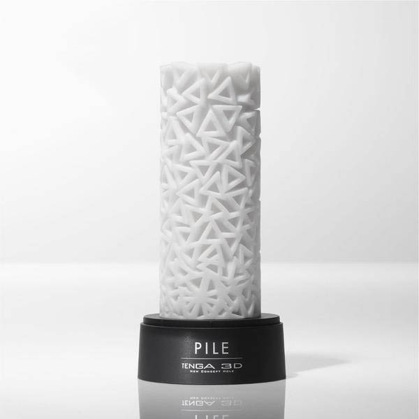 Мастурбатор Tenga 3D Pile білий, 25 х 8 см - Изображение 3