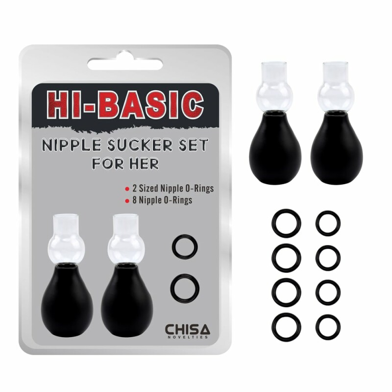 Вакуумні помпи для сосків Chisa Hi-Basic, чорні, 2 шт, 6.5 х 1.2 см