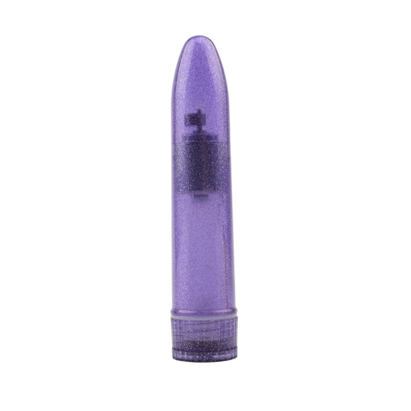Вібратор з блискітками Chisa Hi-Basic, фіолетовий, 13.2 х 3.5 см - Зображення 1