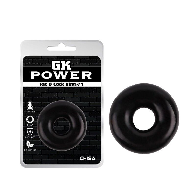 Кільце ерекційне Chisa GK Power, чорне, 1.5 см