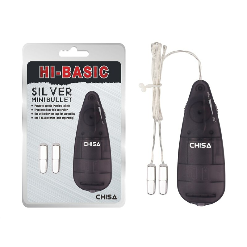Віброкулі з пультом керування Chisa Hi-Basic, сріблясті, 4.5 х 0.75 см