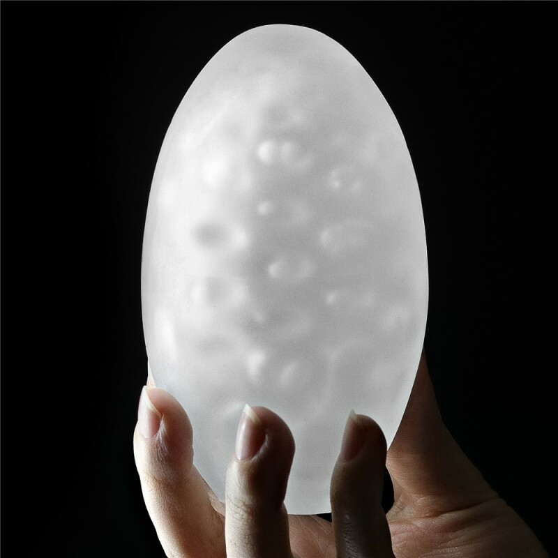 Мастурбатор яйце нереалістичний Giant Egg Masturbator білий, 13 см х 7 см - Изображение 1