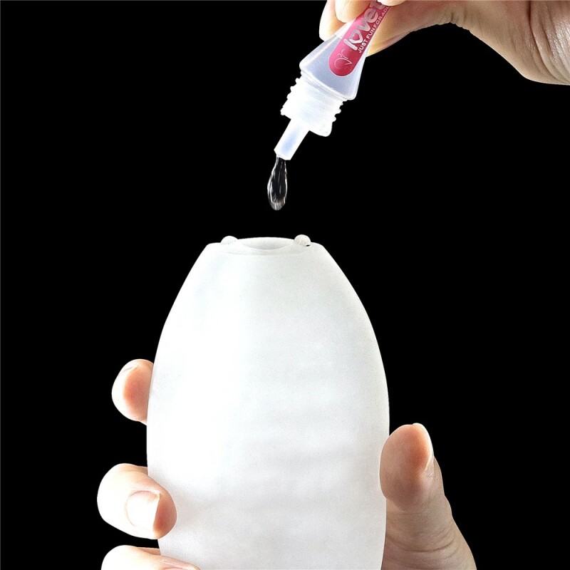 Мастурбатор яйце нереалістичний Giant Egg Masturbator білий, 13 см х 7 см - Изображение 5