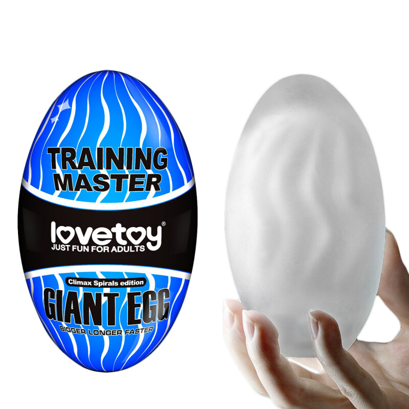 Мастурбатор яйце нереалістичний Giant Egg Masturbator білий, 13 см х 7 см