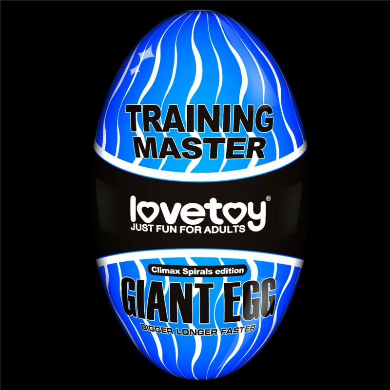 Мастурбатор яйце нереалістичний Giant Egg Masturbator білий, 13 см х 7 см - Изображение 1