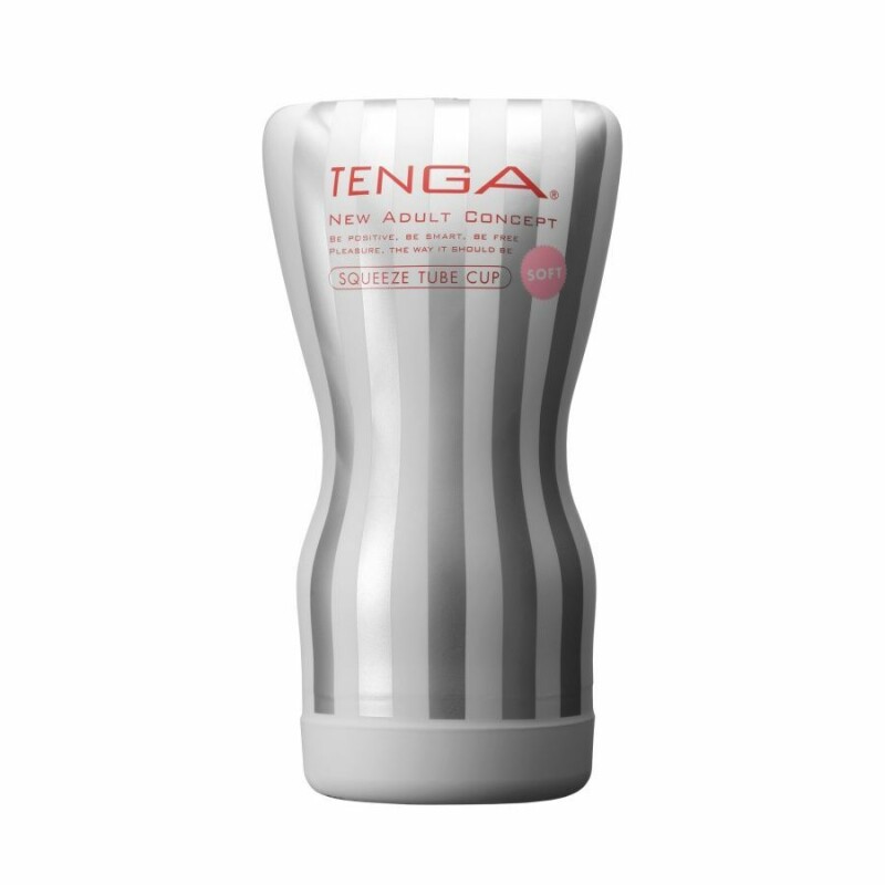 Мастурбатор Tenga Gentle Soft Case Cup, біло-сріблястий, 15.5 х 8 см