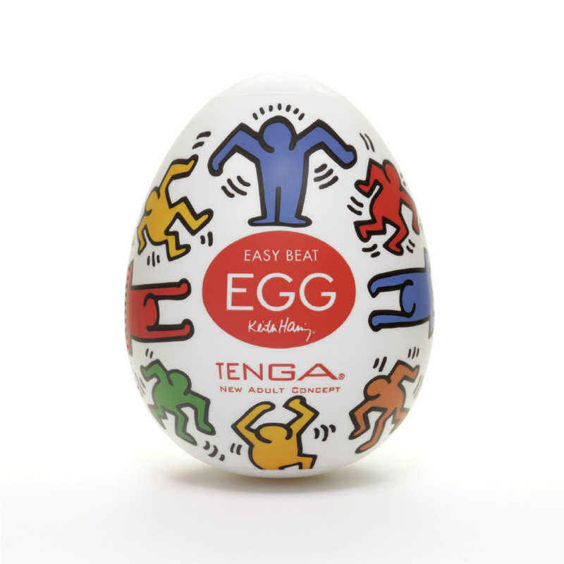 Мастурбатор Tenga Keith Haring Egg Dance, прозорий