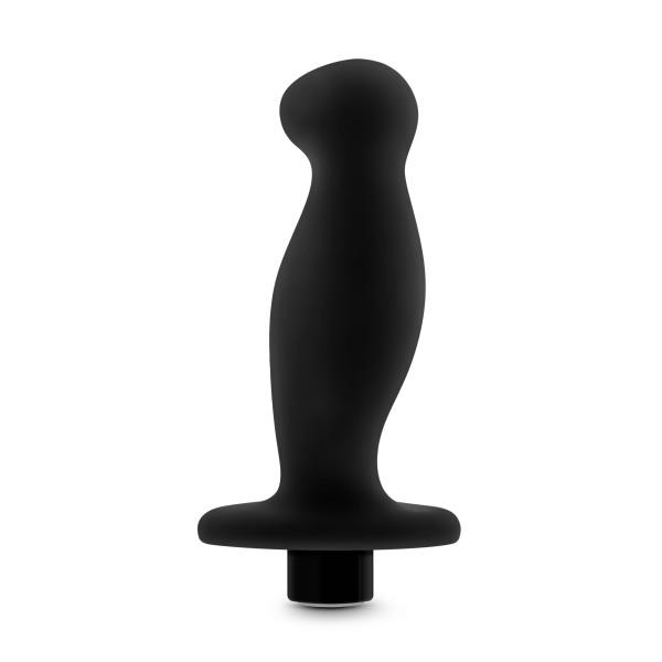 Масажер простати Blush Anal Adventures з вібрацією, чорний, 10.7 см х 3.1 см