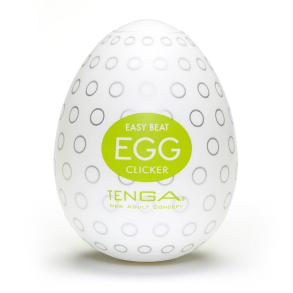 Мастурбатор Tenga Egg Clicker, білий