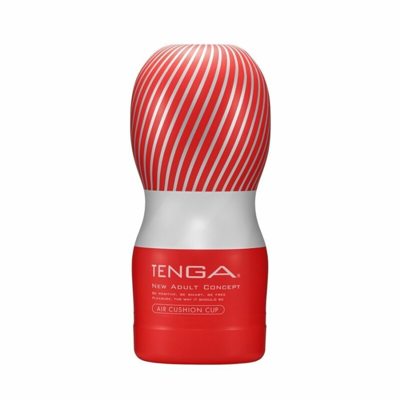 Мастурбатор Tenga Air Cushion Cup, червоно-білий, 15.5 х 7 см