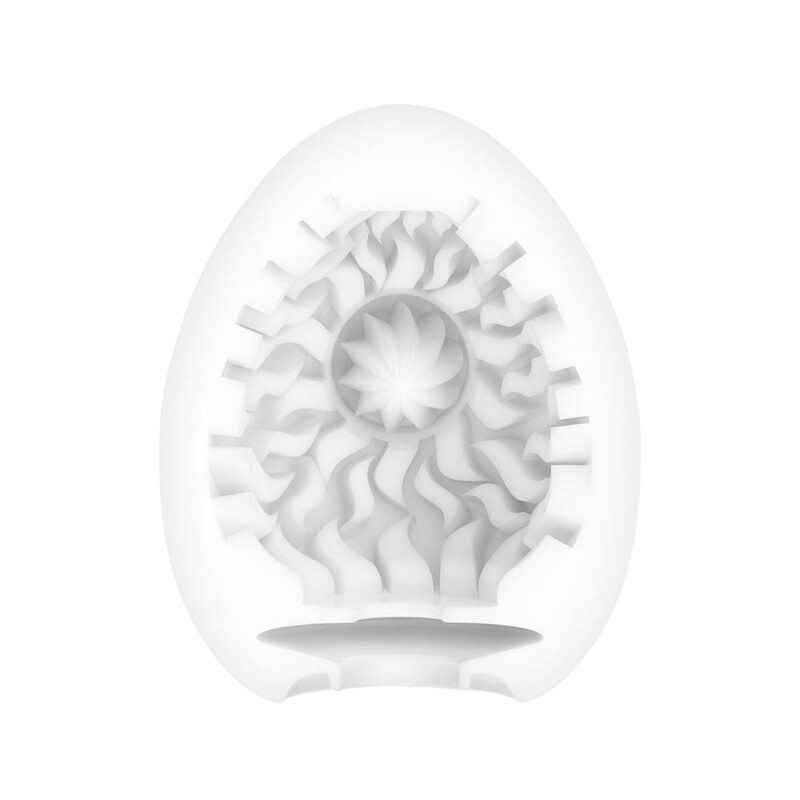 Мастурбатор із внутрішнім рельєфом Tenga Egg Shiny Pride білий, 6.1 см х 4.9 см - Изображение 1