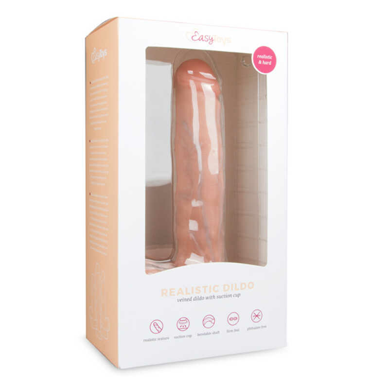 Фалоімітатор великий реалістичний Easytoys бежевий, 29.5 см х 5.2 см (пошкоджена упаковка) - Изображение 3