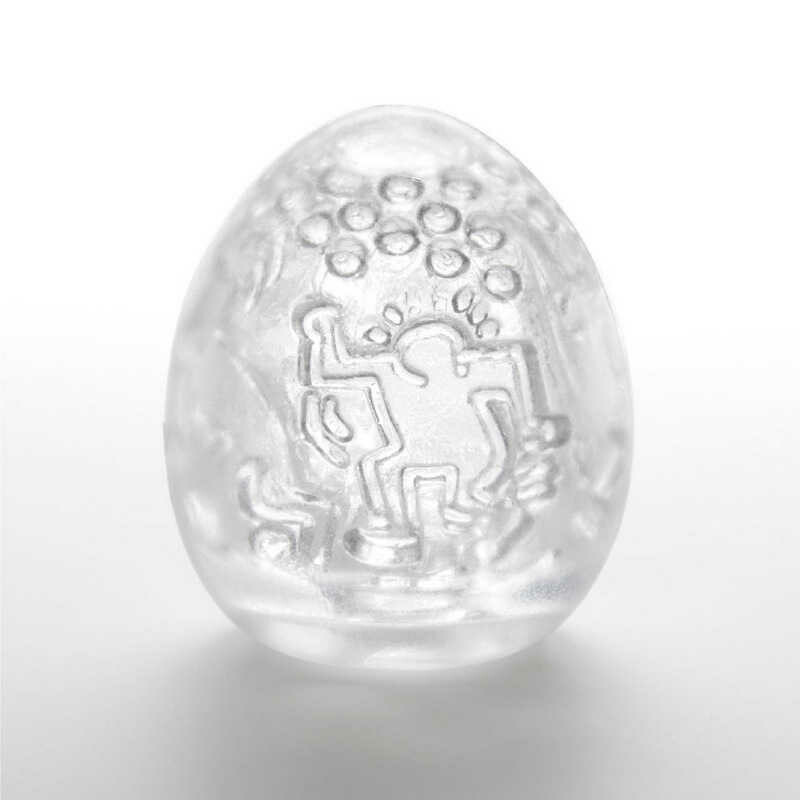 Мастурбатор Tenga Keith Haring Egg Dance, прозорий - Зображення 1