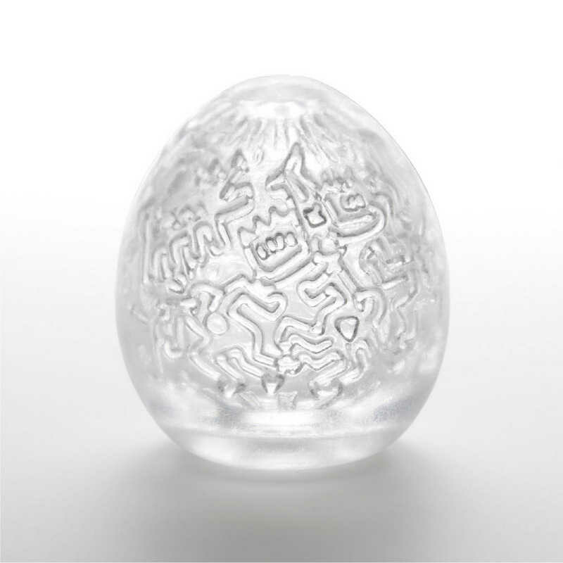 Мастурбатор Tenga Keith Haring Egg Party, прозорий - Изображение 1