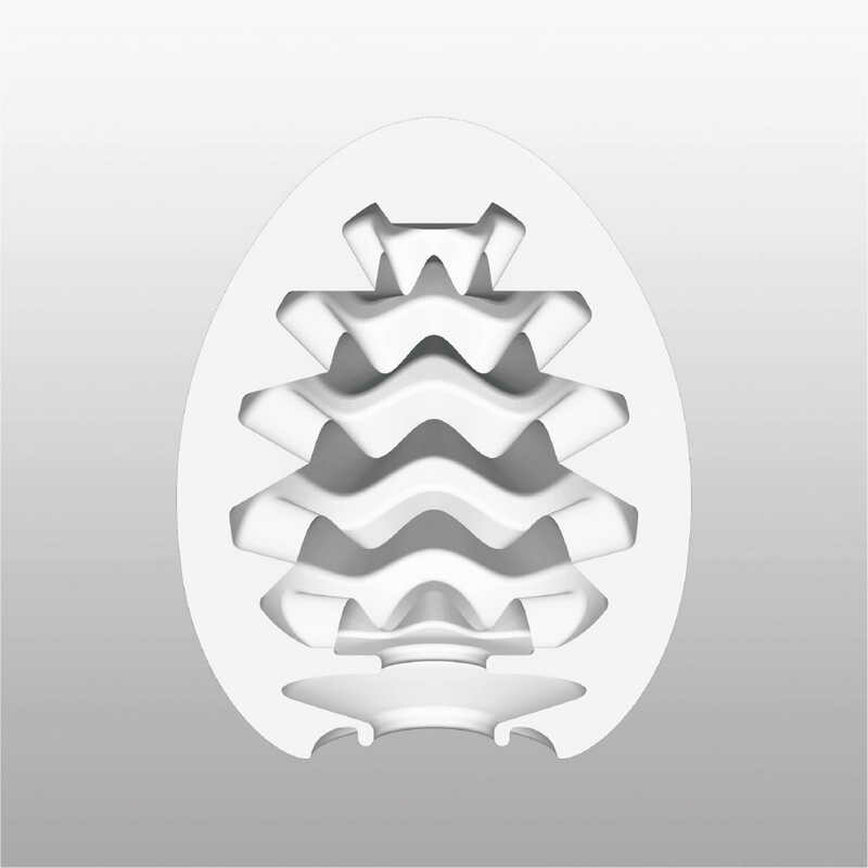 Мастурбатор із охолоджуючим ефектом Tenga Egg Wavy Cool Edition, прозорий - Зображення 1