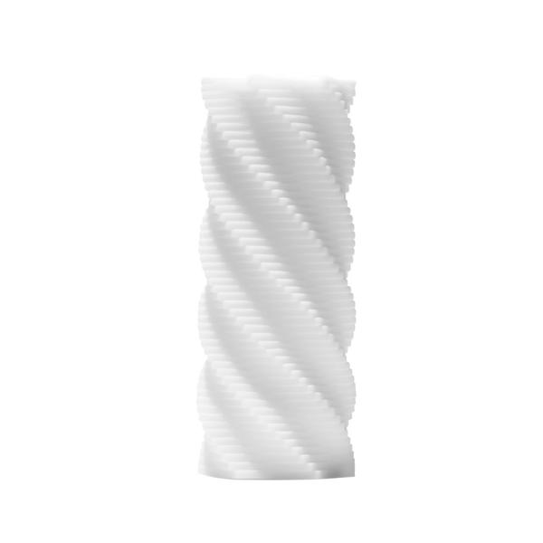 Мастурбатор зі спіралеподібним рельєфом Tenga 3D Spiral білий, 25 см х 8 см - Зображення 1