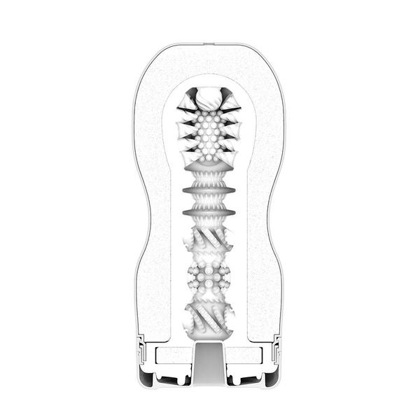 Мастурбатор Tenga Premium Gentle із вакуумною стимуляцією білий, 14.7 см х 4.5 см - Изображение 1