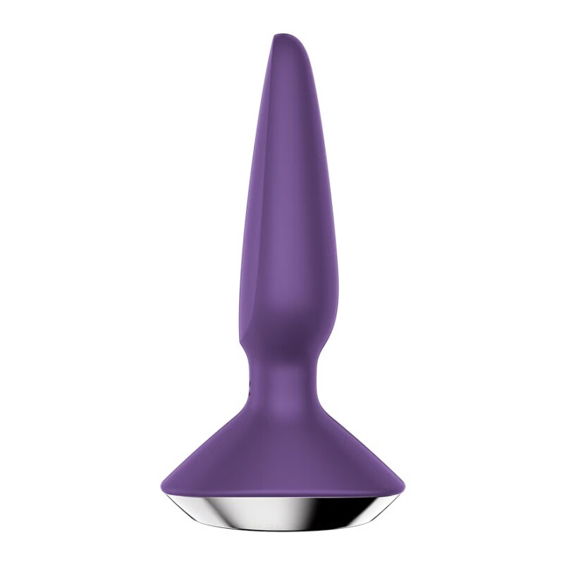 Анальний вібратор Satisfyer Plug-ilicious 1 з додатком, фіолетовий, 13.5 х 4.3 см - Зображення 2