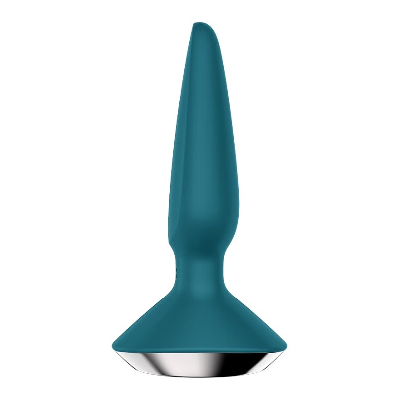 Анальний вібратор Satisfyer Plug-ilicious 1 з додатком, зелений, 13.5 х 4.3 см - Изображение 2